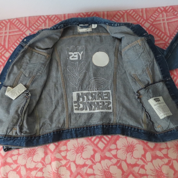 LEVI'S x NATHANIEL RUSSELL EARTH SERVICE WELLTHREAD DENIM JACKET MSRP $198- L - Picture 4 of 10